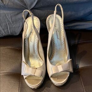 Lulu Townsend Champagne Slingback Heels